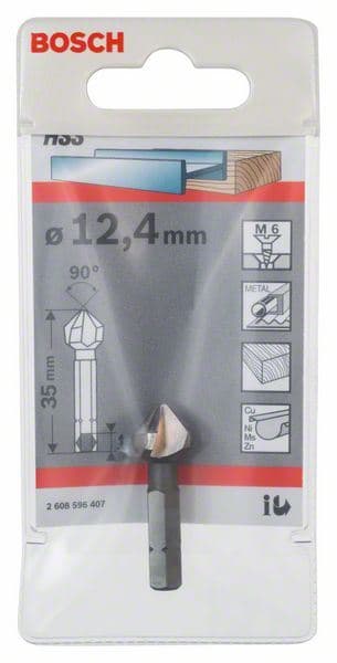 Konični upuštač Bosch 2608596407, 12,4 mm, M 6, 35 mm, 1/4" - slika 2