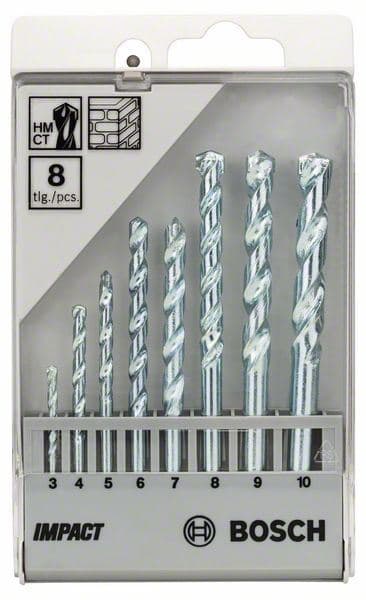8-delni set burgija za kamen CYL-1 Bosch 2607018366, 3; 4; 5; 6; 7; 8; 9; 10 mm
