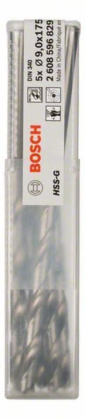 Burgija za metal HSS-G, DIN 340 Bosch 2608596829, 9 x 115 x 175 mm
