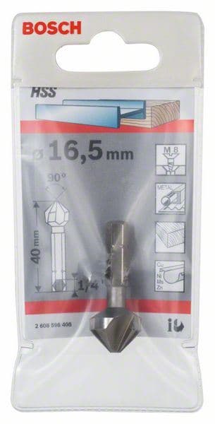 Konični upuštač Bosch 2608596408, 16,5 mm, M 8, 40 mm, 1/4" - slika 2