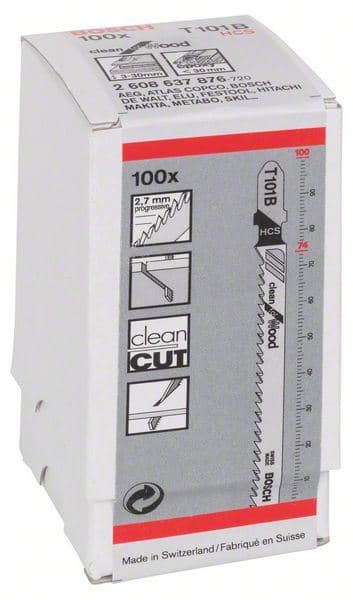 List ubodne testere T 101 B Bosch 2608637876, Clean za Drvo - slika 2