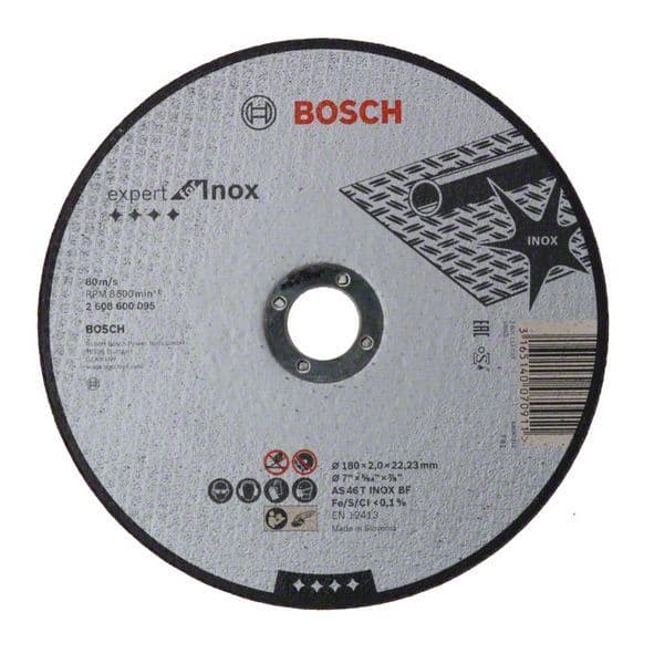 Rezna ploča ravna Expert for Inox Bosch 2608600095, AS 46 T INOX BF, 180 mm, 2,0 mm - slika 2