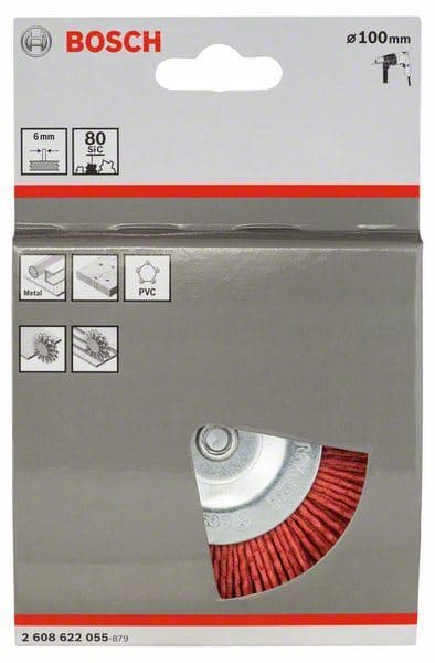 Žičani točak 100x1 mm, najlonske čekinje Bosch 2608622055, 100 mm, 1 mm, 8 mm - slika 2