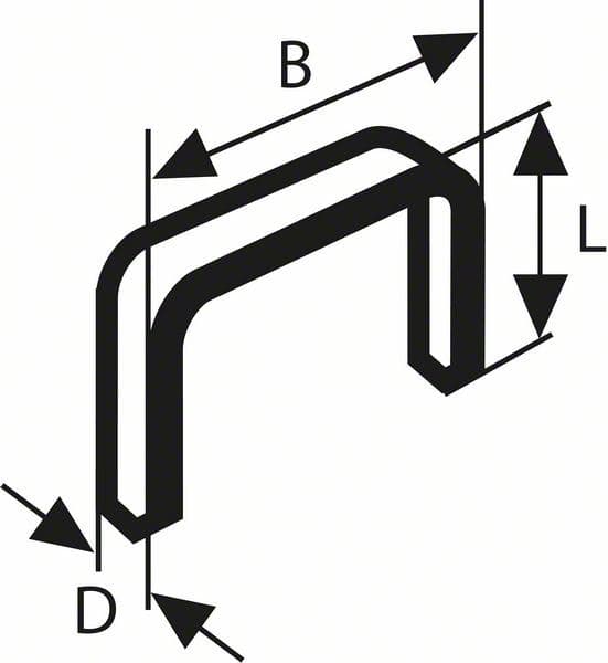 Spajalica od tanke žice tip 53 Bosch 2609200211, 11,4 x 0,74 x 10 mm