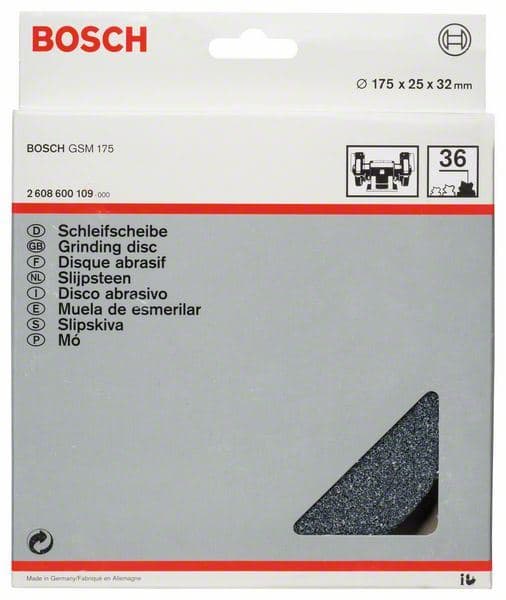 Brusna ploča za dvostranu brusilicu Bosch 2608600109, 175 mm, 32 mm, 36