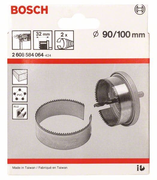 2-delni set kruna testere Bosch 2608584064, 90; 100 mm - slika 2