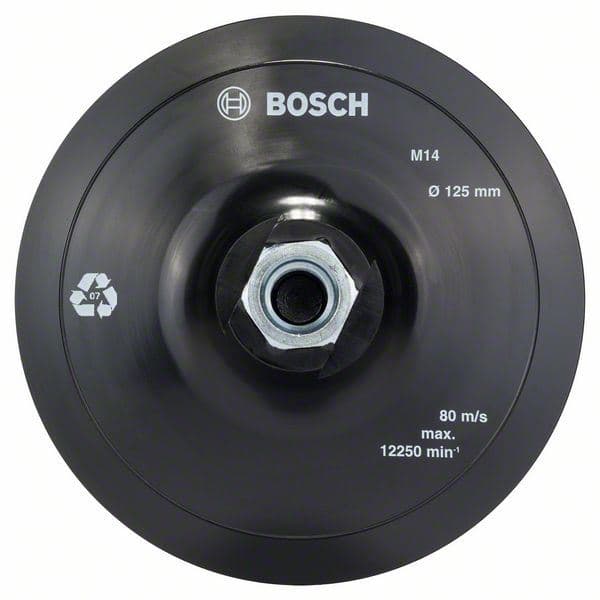 Potporni tanjir sa čičak trakom 125 mm Bosch 2608601077, 125 mm, 12.500 min-1 - slika 2