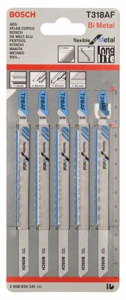 List ubodne testere T 318 AF Bosch 2608634241, Flexible za Metal - slika 2