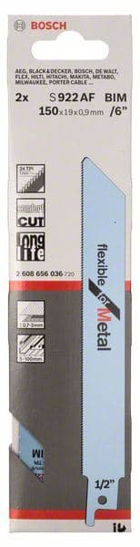 List univerzalne testere S 922 AF Bosch 2608656036, Flexible za Metal - slika 2