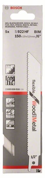 List univerzalne testere S 922 HF Bosch 2608656016, Flexible za Drvo i Metal - slika 2