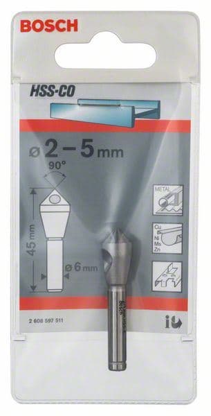 Upuštač za poprečne rupe Bosch 2608597511, 10,0 mm, 2-5, 45 mm, 6 mm - slika 2