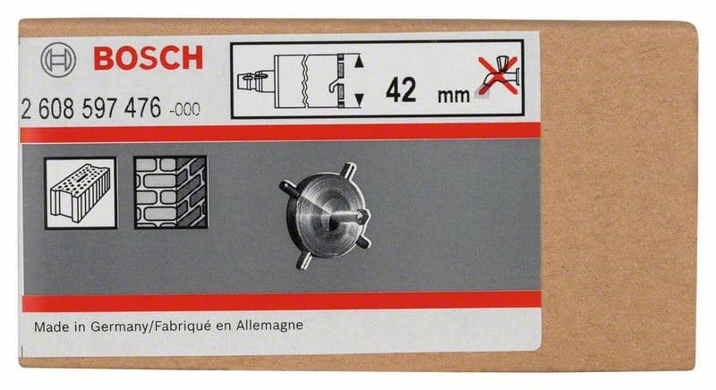 Krst za centriranje za krune za suvo bušenje i krune za upuštanje instalacionih kutija Bosch 2608597476, 42 mm - slika 2