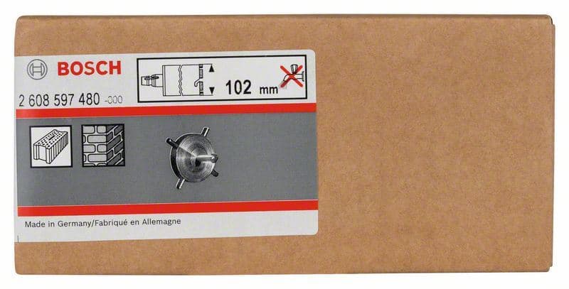 Krst za centriranje za krune za suvo bušenje i krune za upuštanje instalacionih kutija Bosch 2608597480, 102 mm - slika 2