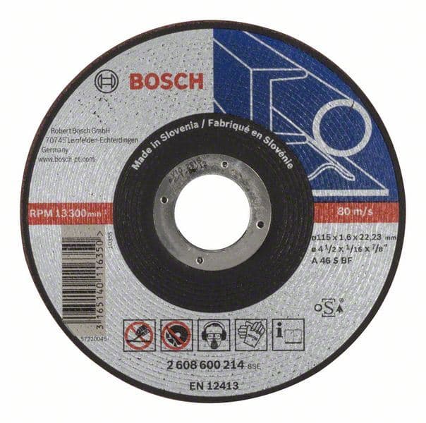 Rezna ploča ravna Expert for Metal Bosch 2608600214, AS 46 S BF, 115 mm, 1,6 mm