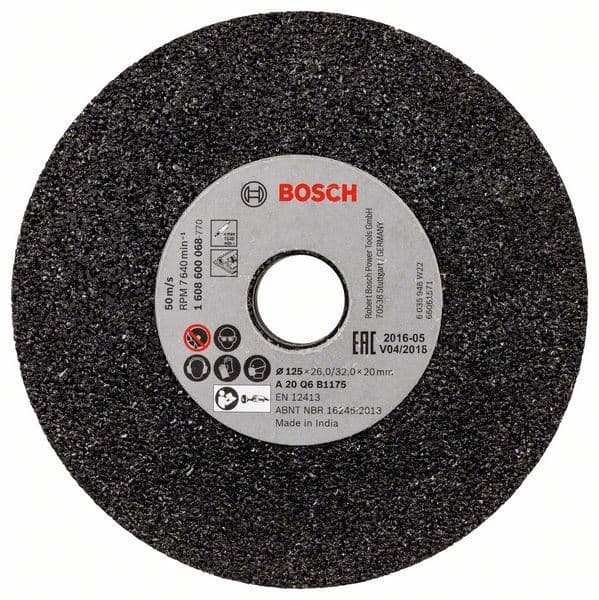 Brusna ploča za ravnu brusilicu Bosch 1608600068, 125 mm, 20 mm, 20 - slika 2