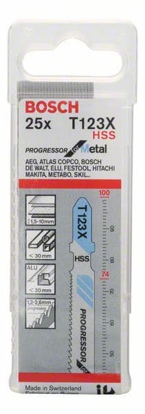 List ubodne testere T 123 XF Bosch 2608638474, Progressor za Metal - slika 2