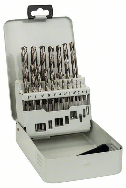 19-delni set burgija za metal HSS-G, DIN 338, 135°, u metalnoj kutiji Bosch 2607018726, 1-10 mm, 135° - slika 2