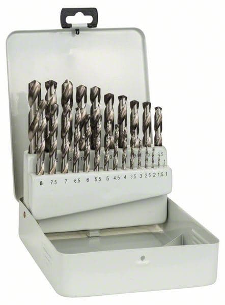 25-delni set burgija za metal HSS-G, DIN 338, 135°, u metalnoj kutiji Bosch 2607018727, 1-13 mm, 135° - slika 2