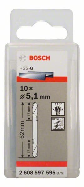 Dvostrana burgija Bosch 2608597595, 5,1 x 17 x 62 mm