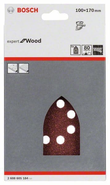 5-delni set brusnih listova C430 Bosch 2608605184, 100 x 170 mm, 80 - slika 2