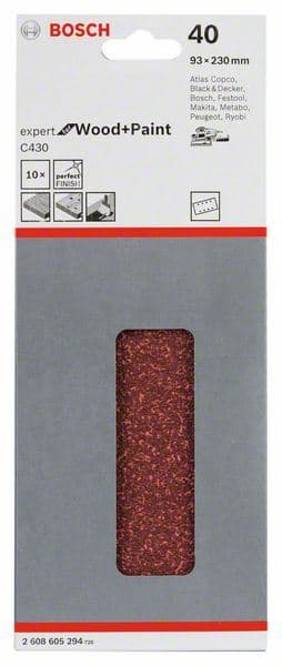 Brusni list C430, pakovanje od 10 komada Bosch 2608605294, 93 x 230 mm, 40 - slika 2