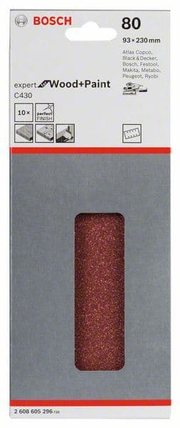 Brusni list C430, pakovanje od 10 komada Bosch 2608605296, 93 x 230 mm, 80 - slika 2