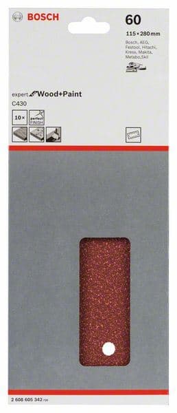 Brusni list C430, pakovanje od 10 komada Bosch 2608605342, 115 x 280 mm, 60 - slika 2