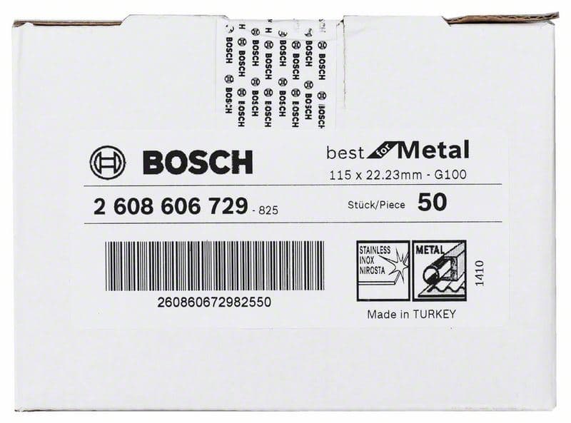 Brusni fiber disk R574, Best for Metal Bosch 2608606729, Prečnik 115 mm; granulacija 100