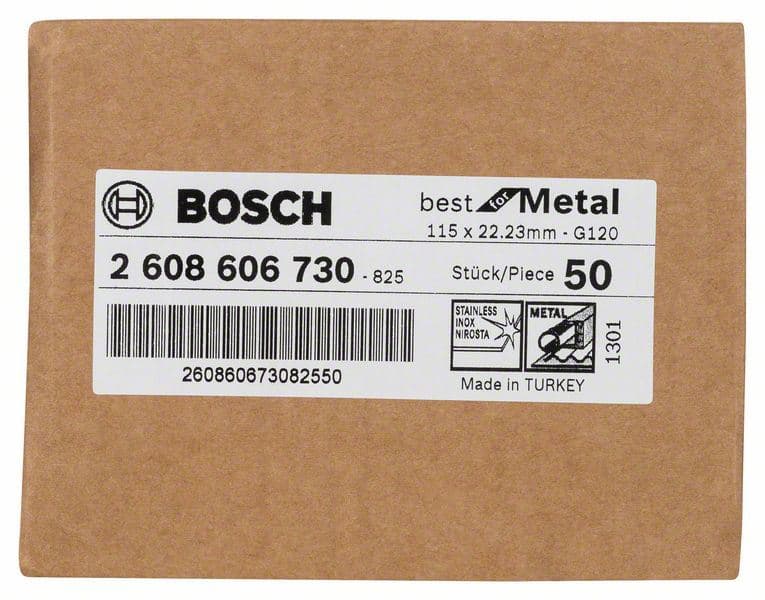 Brusni fiber disk R574, Best for Metal Bosch 2608606730, Prečnik 115 mm; granulacija 120