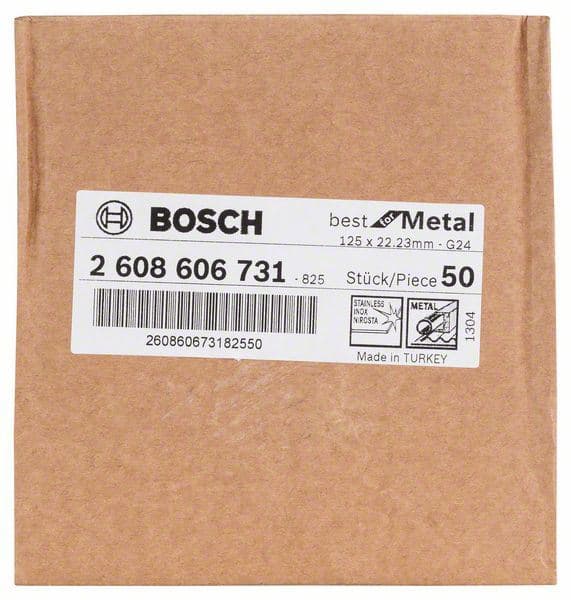 Brusni fiber disk R574, Best for Metal Bosch 2608606731, Prečnik 125 mm; granulacija 24