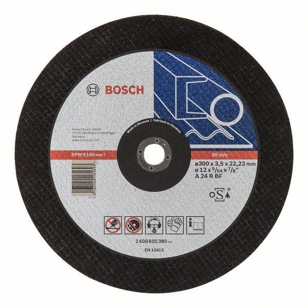 Rezna ploča ravna Expert for Metal Bosch 2608600380, A 24 R BF, 300 mm, 3,5 mm