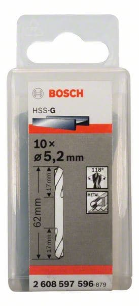 Dvostrana burgija Bosch 2608597596, 5,2 x 17 x 62 mm
