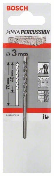 Burgija za beton CYL-3 Bosch 2608597655, 3 x 40 x 70 mm, d 2,8 mm