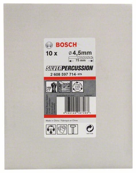 Burgija za beton CYL-3 Bosch 2608597714, 4,5 x 40 x 75 mm, d 3,8 mm