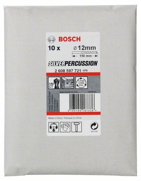 Burgija za beton CYL-3 Bosch 2608597721, 12 x 90 x 150 mm, d 10 mm