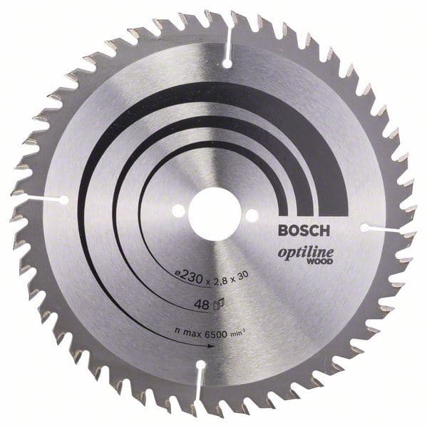 List kružne testere Optiline Wood Bosch 2608640629, 230 x 30 x 2,8 mm, 48 - slika 2