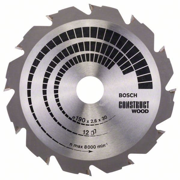 List kružne testere Construct Wood Bosch 2608640633, 190 x 30 x 2,6 mm; 12 - slika 2