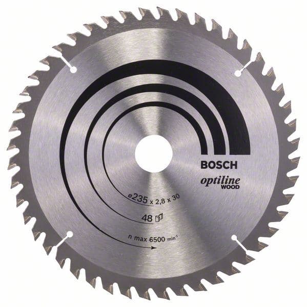 List kružne testere Optiline Wood Bosch 2608640727, 235 x 30/25 x 2,8 mm, 48 - slika 2