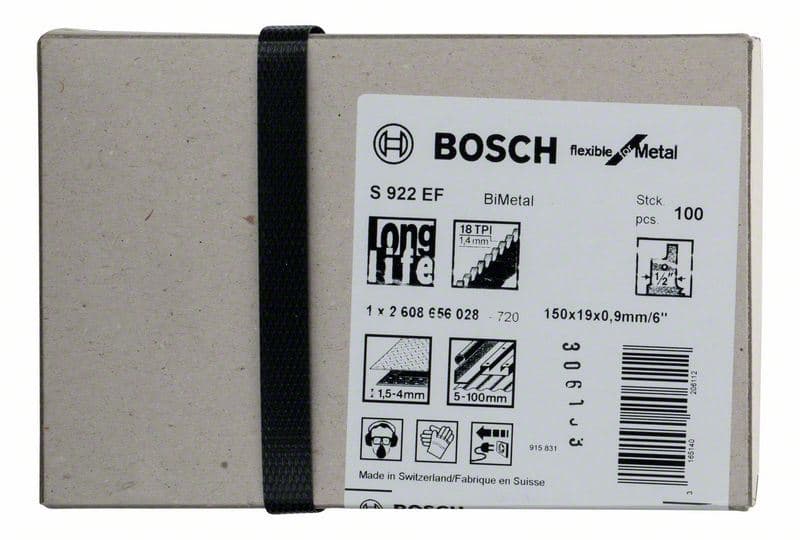 List univerzalne testere S 922 EF Bosch 2608656028, Flexible za Metal, 1 komad - slika 2