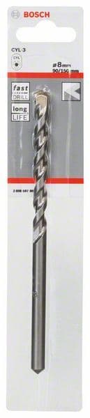 Burgija za beton CYL-3 Bosch 2608597898, 8 x 90 x 150 mm, d 7,5 mm