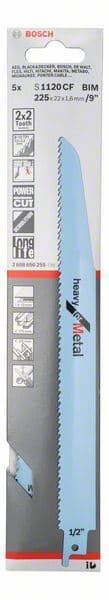 List univerzalne testere S 1120 CF Bosch 2608656255, Heavy za Metal - slika 2