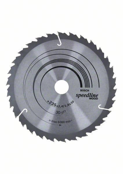 List kružne testere Speedline Wood 235 x 30/25 x 2,4 mm, 30 Bosch 2608640807, 235 x 30/25 x 2,4 mm, 30 - slika 2