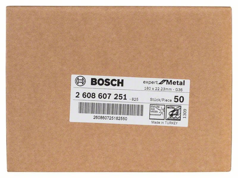 Brusni fiber disk R444, Expert for Metal Bosch 2608607251, Prečnik 180 mm; granulacija 36