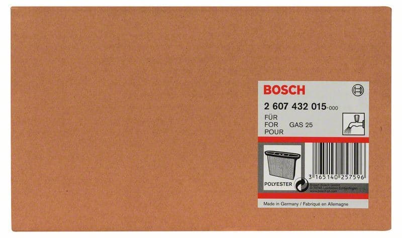 Naborani filter od poliestera Bosch 2607432015, 4300 cm², 257 x 69 x 187 mm - slika 2