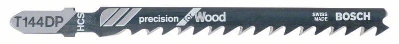List ubodne testere T 144 DP Bosch 2608633A35, Precision za Drvo, 5 komada
