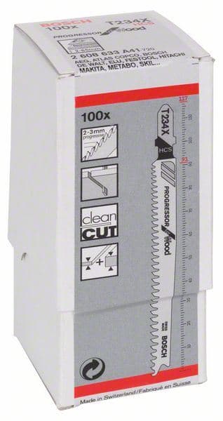 List ubodne testere T 234 X Bosch 2608633A41, Progressor za Drvo, 1 komad - slika 2