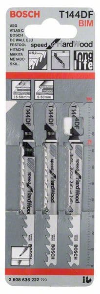 List ubodne testere T 144 DF Bosch 2608636222, Speed za tvrdo Drvo - slika 2