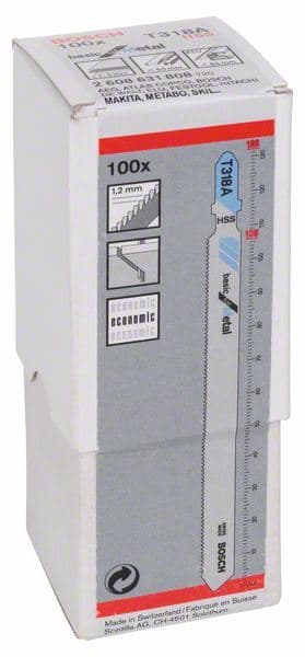 List ubodne testere T 318 A Bosch 2608631808, Basic za Metal - slika 2