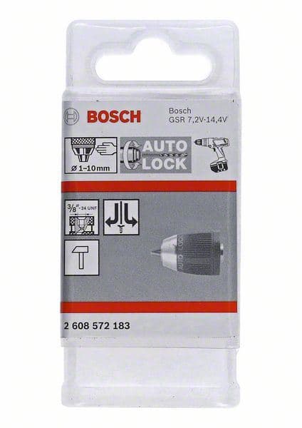 Brzostezna glava do 10 mm Bosch 2608572183, 1-10 mm, 3/8" - 24