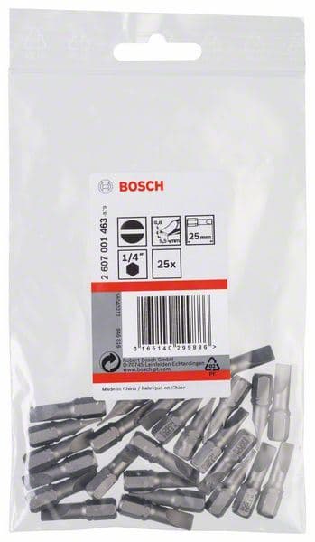 Bit odvrtača ekstra-tvrdi Bosch 2607001463, S 0,8x5,5, 25 mm - slika 2